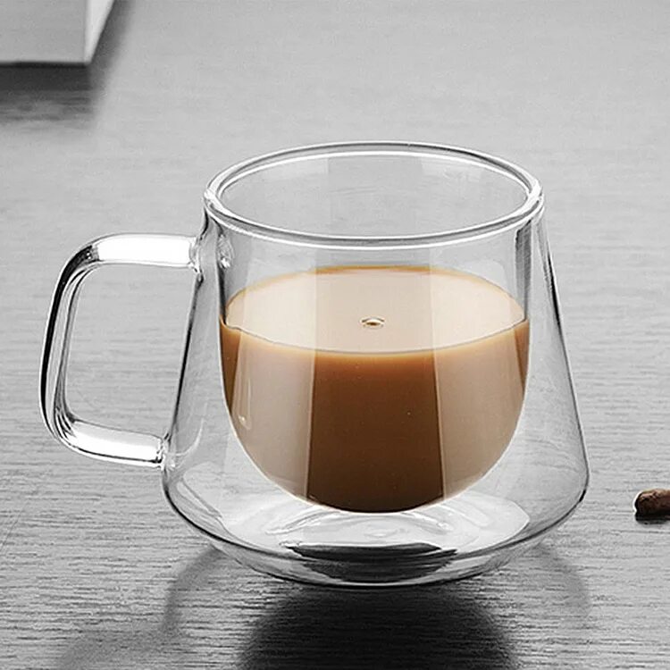 Прозрачный кофе фото Dishwasher Safe Clear Double Wall Glass Mug Cafe Latte Glass Cup - Buy Cafe Latt