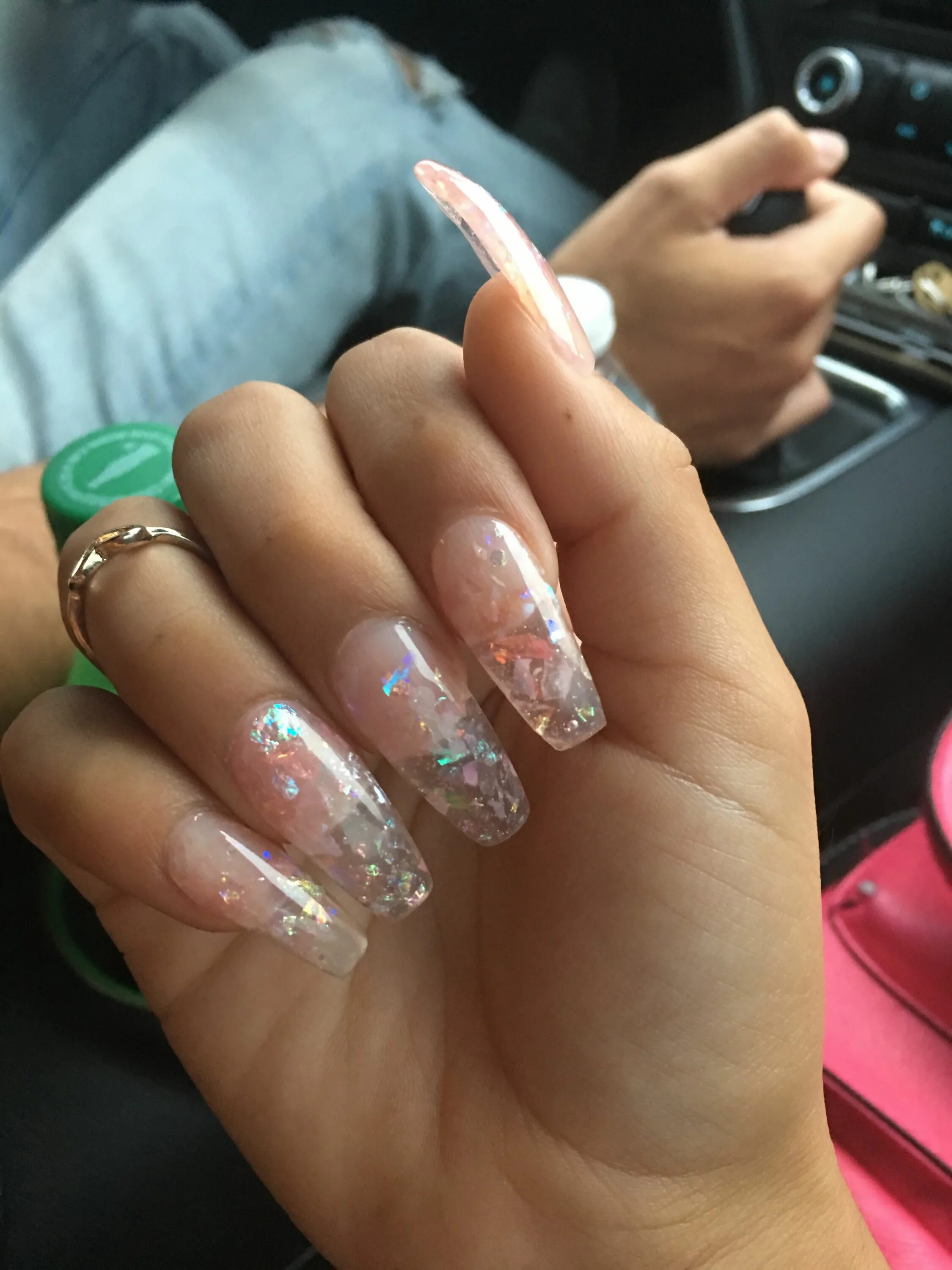 Прозрачный маникюр фото Pin on Nail inspiration Transparent nails, Luxury nails, Summer acrylic nails