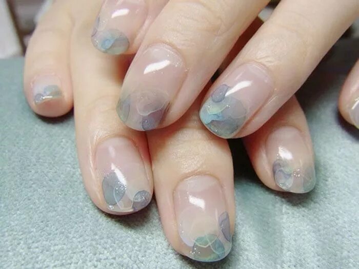 Прозрачный маникюр на короткие ногти 2024 Beautiful Nail Art For Short Nails Uñas naturales, Uñas cortas y Uñas pintadas