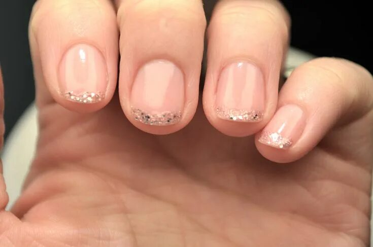 Прозрачный маникюр на короткие ногти фото 25 Best Of Gel Nails Glitter - natural nail polish shellac 25 Best Of Gel Nails 