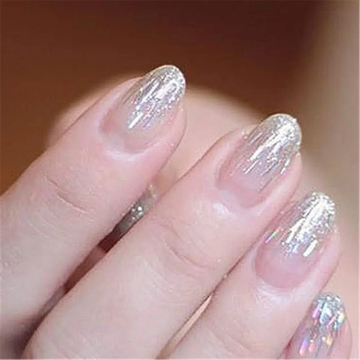 Прозрачный маникюр с дизайном Nail Glitter Strips Metallic Wire Decorations Shiny Sequins Line UV Gel 3D Nail 