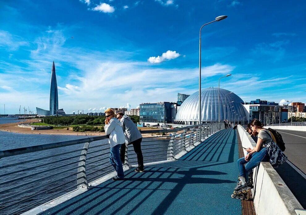 Прозрачный мост санкт петербург фото лахта Крупнейшие районы Петербурга по населению (2023) Города Миллионники Дзен