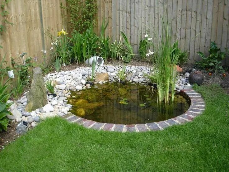 Пруд на даче своими руками ландшафтные идеи Small Pond Designs Small Pond .... Please save this pin! .... Because For Real E