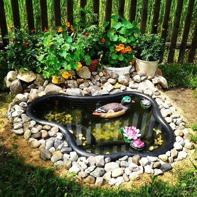 Прудики на даче идеи фото Фото красоты сада Ponds backyard, Small backyard ponds, Garden pond design