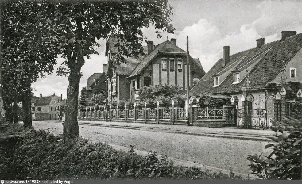 Пруссия центральный пер 5 гвардейск фото Tapiau, Straße der SA (fr. Schleusenstraße) - Retro photos