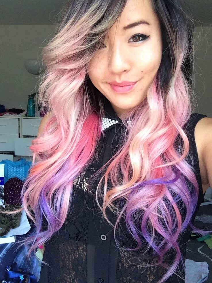 Прядки розовые фото pretty 3 Hair color pink, Dyed hair pastel, Purple ombre hair