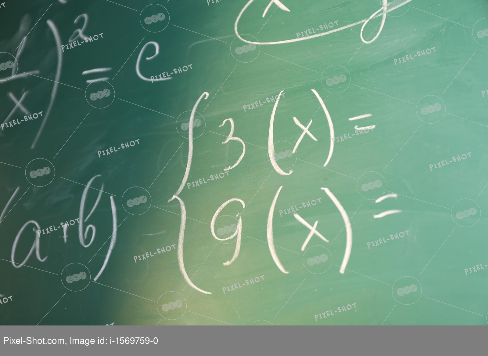 Прямая фото математика Mathematics formulas on blackboard background :: Stock Photography Agency :: Pix