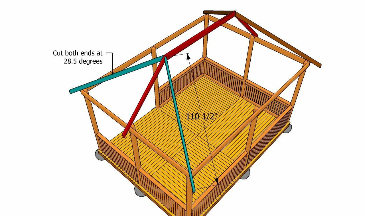 Прямая крыша беседки своими руками Installing the hip rafters Gazebo roof, Gazebo, Gazebo plans