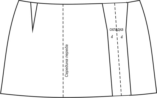 Прямая мини юбка выкройка Простая выкройка юбки от Анастасии Корфиати