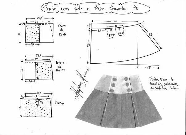 Прямая юбка для девочки выкройка Картинки из тем Vestiti fai da te facili, Vestiti fai da te, Vestiti