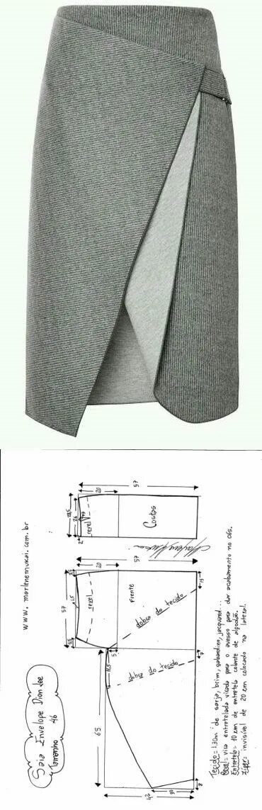 Прямая юбка из драпа выкройка Pin by Bruna Suzigan on Fashion Sewing patterns skirt, Skirt patterns sewing, Tr