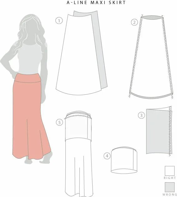 Прямая юбка макси выкройка Drafting and Sewing a Maxi Skirt // Stretch Yourself Sewing, Sewing fabric, Maxi