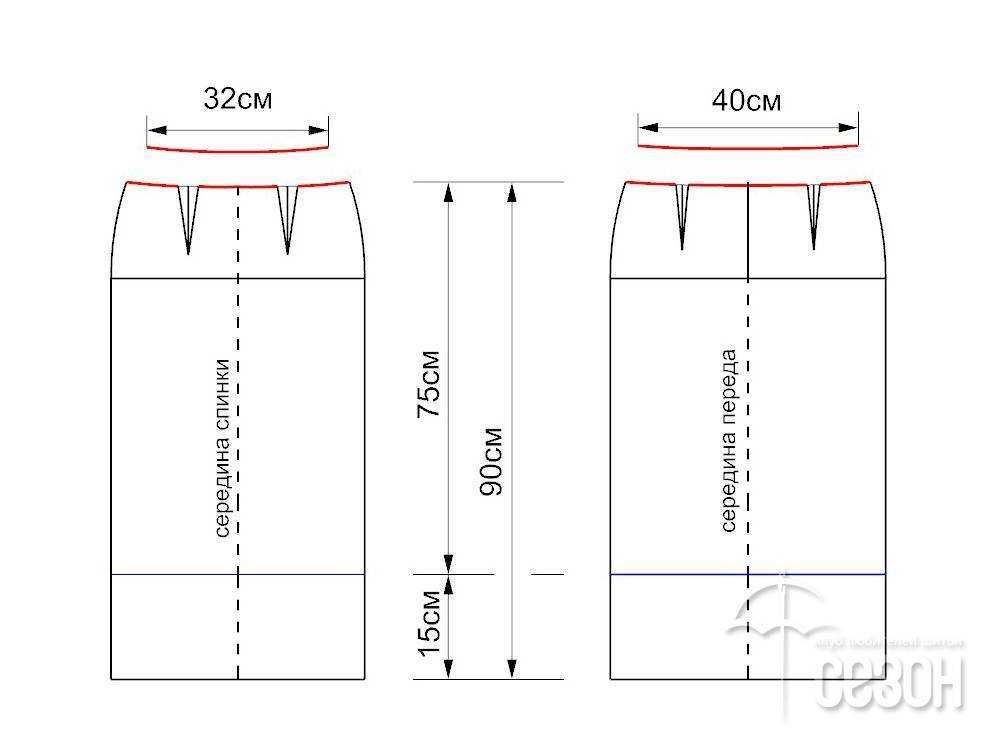 Прямая юбка на резинке выкройка Сшить юбку без резинки: найдено 84 изображений