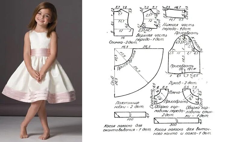 Прямое платье для девочки выкройка Новогодние платья для девочек с картинками