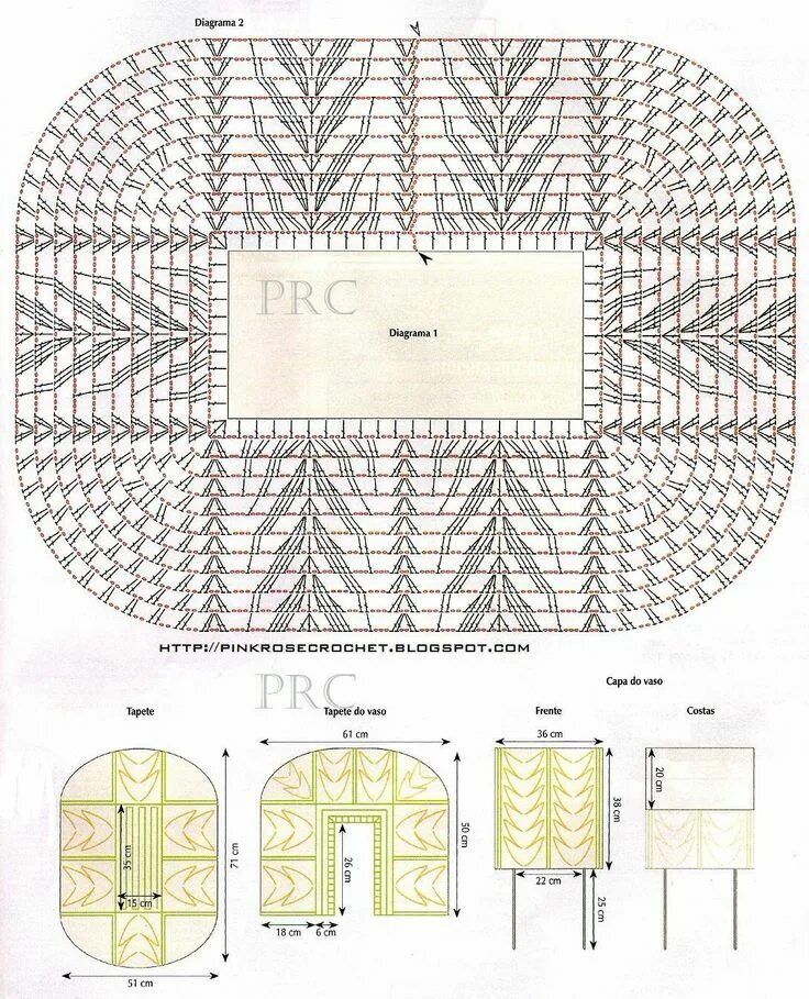 Прямоугольная салфетка из джута крючком схема Pin by Eliana Valverde on Crochet-Ganchillo Crochet patterns, Crochet blouse pat