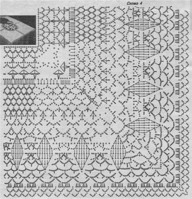Прямоугольная скатерть крючком схемы квадратная кайма крючком схемы: 22 тыс изображений найдено в Яндекс.Картинках Cr