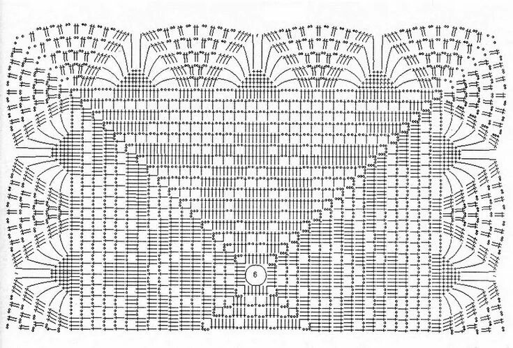 Прямоугольная скатерть крючком со схемами Яндекс.Фотки переехали Схемы вязаных крючком салфеток, Узоры для кружевных салфе