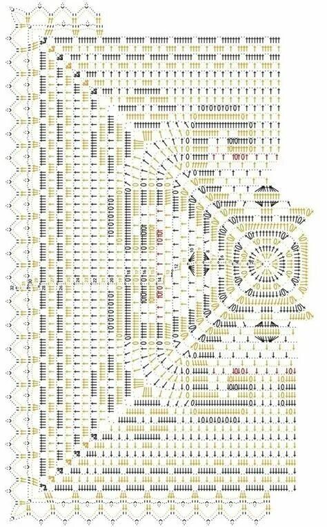 Прямоугольная скатерть связанная крючком схемы 10 шикарных схем для вязания ковриков или салфеток крючком ЧудоТворим с Викторие