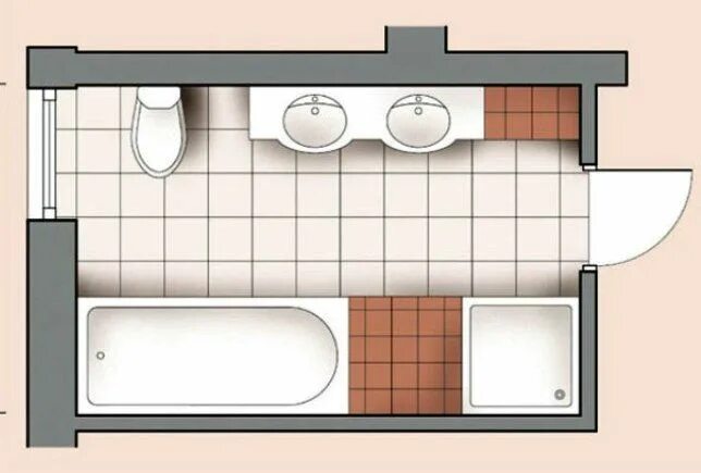 Прямоугольная ванная комната планировка планировка ванной комнаты