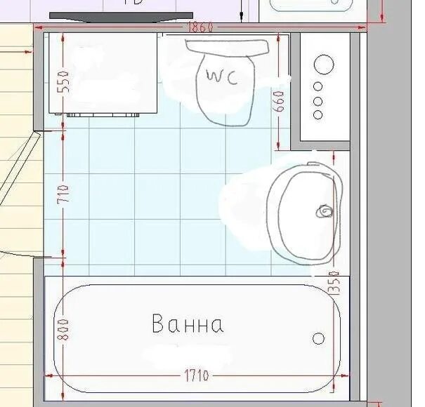 Прямоугольная ванная комната планировка Варианты планировки санузла 4 кв. метра в планировки совмещенного с туалетом