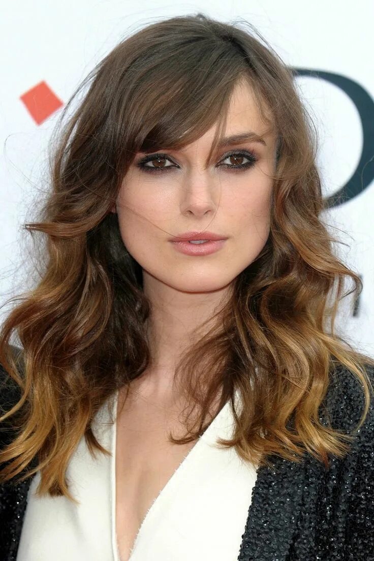 Прямоугольное лицо челка фото Pin on Estilo Kiara Knightly Hair cuts, Haircuts with bangs, Keira knightley