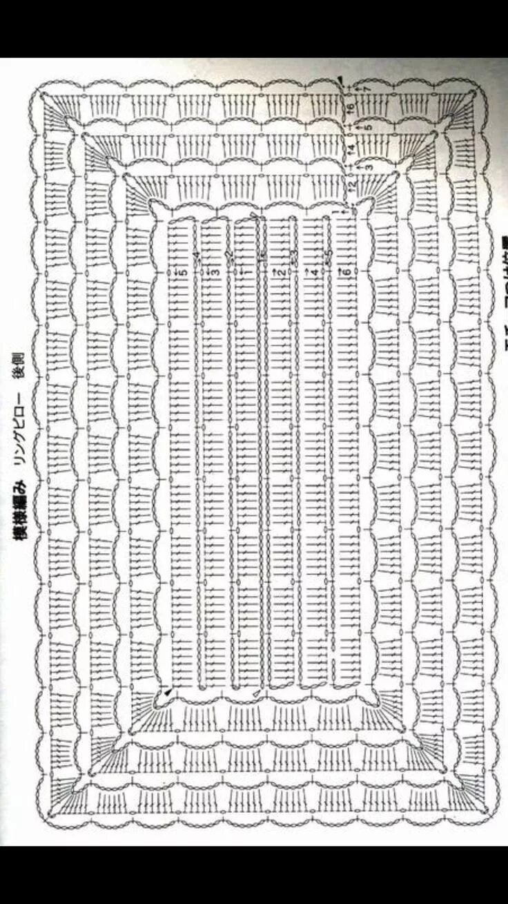 Прямоугольные коврики крючком со схемами Pin by Margot Chytrá on Háčkování Crochet tablecloth pattern, Crochet rug patter