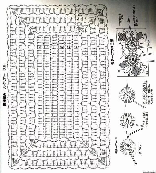Прямоугольные коврики вязаные крючком схемы Узоры для кружевных салфеток, Вязаные крючком салфетки, Вязаная крючком скатерть
