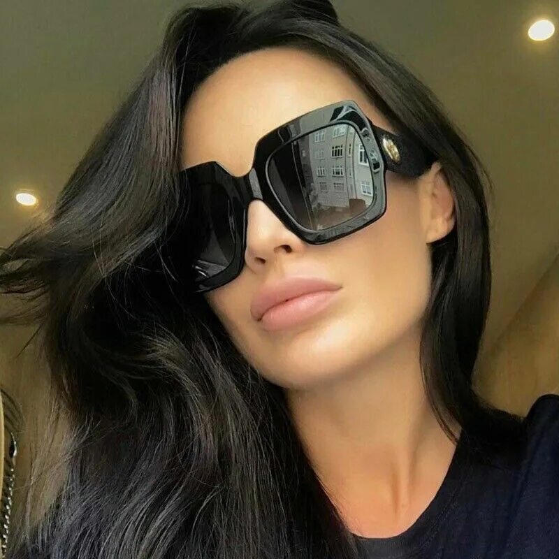 Прямоугольные очки женские фото Pin on New Oversized Square Sunglasses