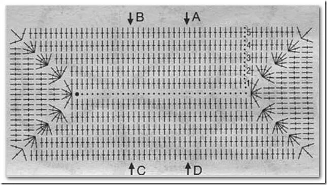 Прямоугольный коврик крючком схема и описание Как вязать дно сумки крючком. Обсуждение на LiveInternet - Российский Сервис Онл