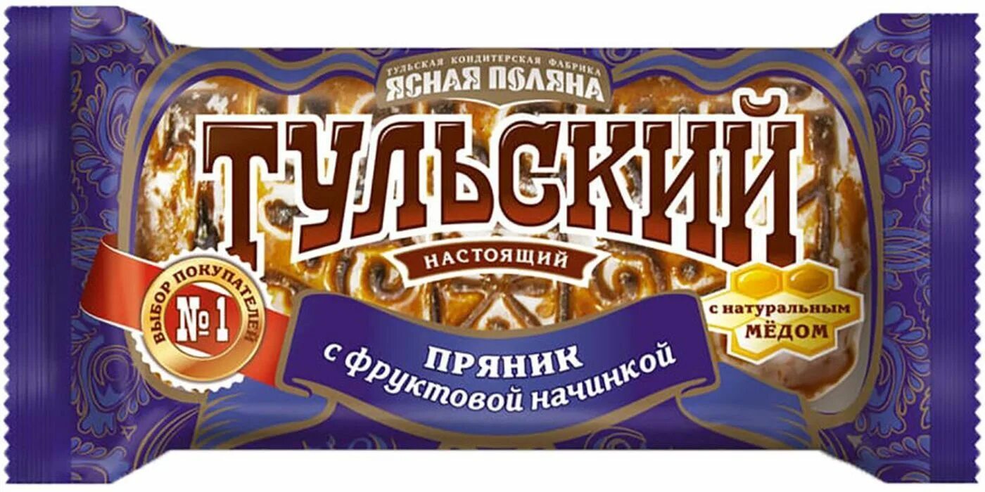 Пряник тульский круглый с вареной сгущенкой фото Тульский пряник с фруктовой начинкой, 140 г - купить с доставкой по выгодным цен