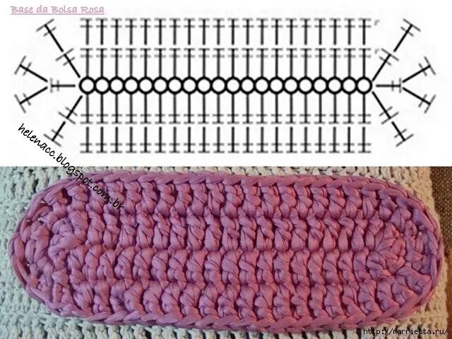 Пряжа фото схема крючком Интересное из трикотажных лент Crochet bag pattern, Crochet handbags, Crochet ba