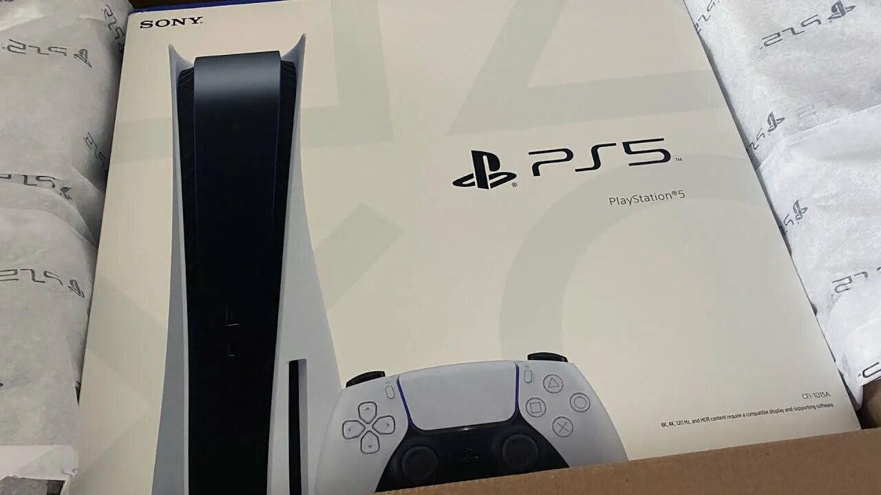 Пс 5 коробка фото PS5 Update Video Unboxing The Console - YouTube