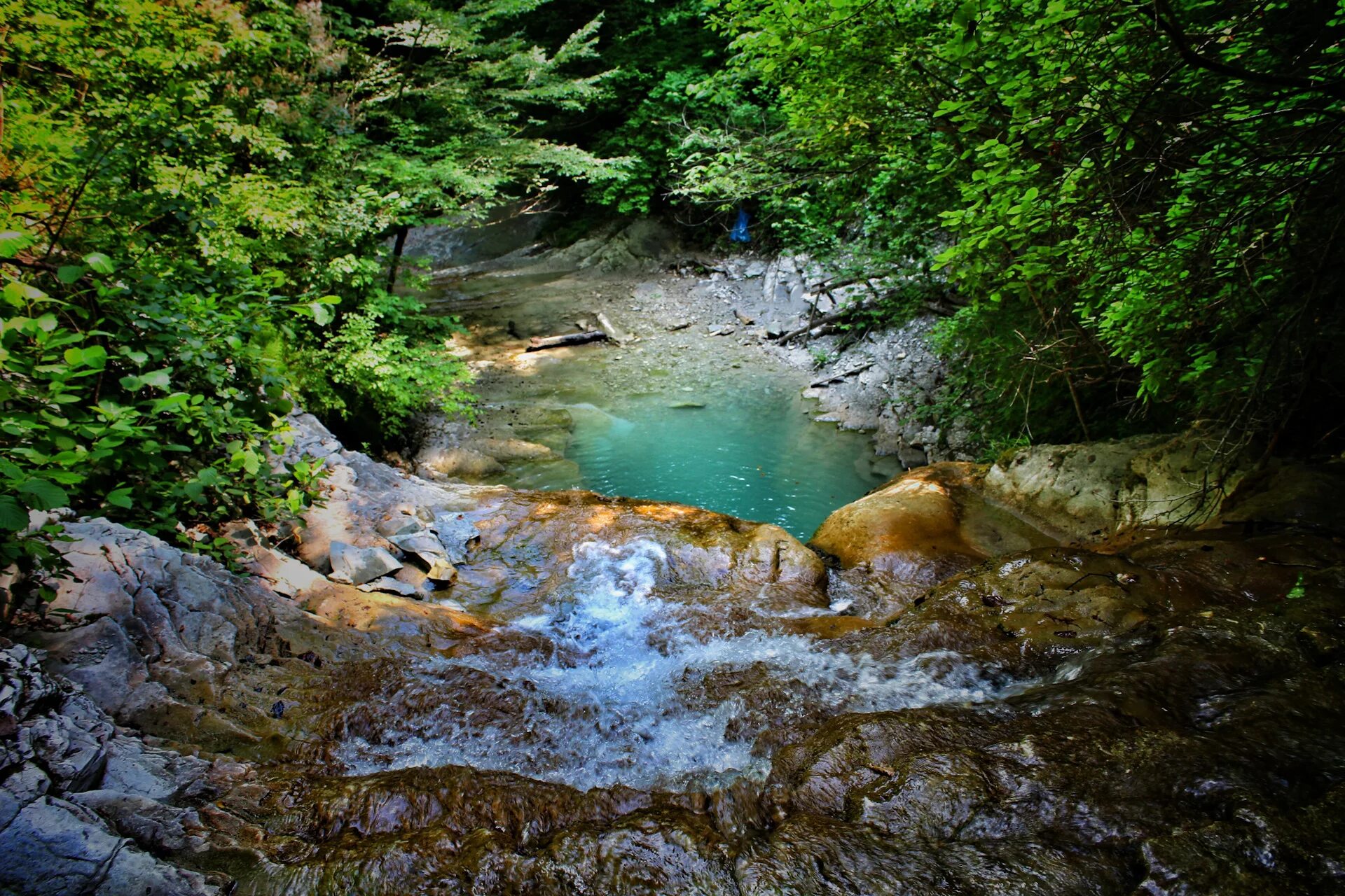 Пшадские водопады краснодарский край фото Поездка на водопады горной реки Пшада. - KIA Ceed (2G), 1,6 л, 2013 года путешес