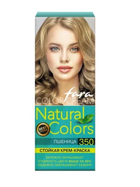 Пшеничный цвет волос фото краски Fara / Natural Colors / Краска для волос Пшеница тон 350 - купить с доставкой по