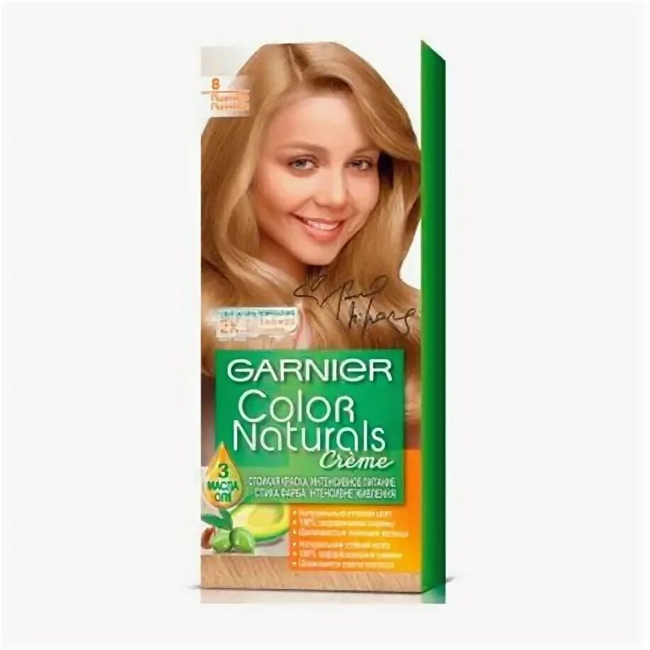 Пшеничный цвет волос фото краски Garnier Color Naturals, Hair Color, 8.00 Deep Wheat - buy Cream hair dye in NP O