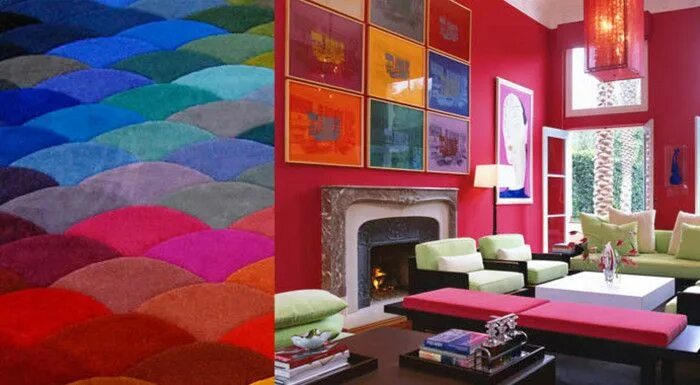 Психология цветов в дизайне интерьера bold color interiors - Google Search Colorful interiors, Colorful interior desig