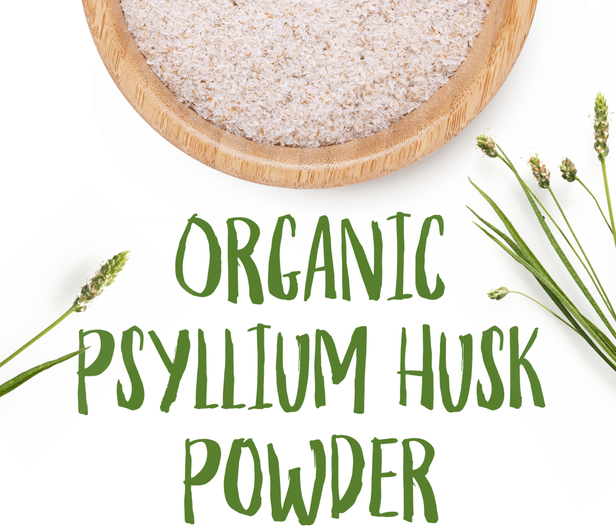 Псиллиум как выглядит растение Organic Psyllium Husk Powder 125 g - Free From Prozis