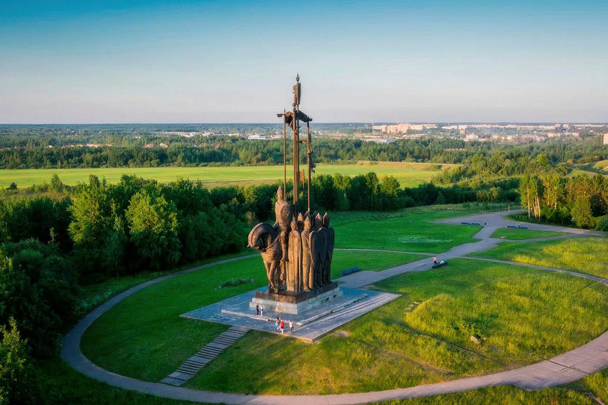 Псков памятник невскому фото Сквер на горе Соколиха - Подабулкина А.И. Подробное описание экспоната, аудиогид