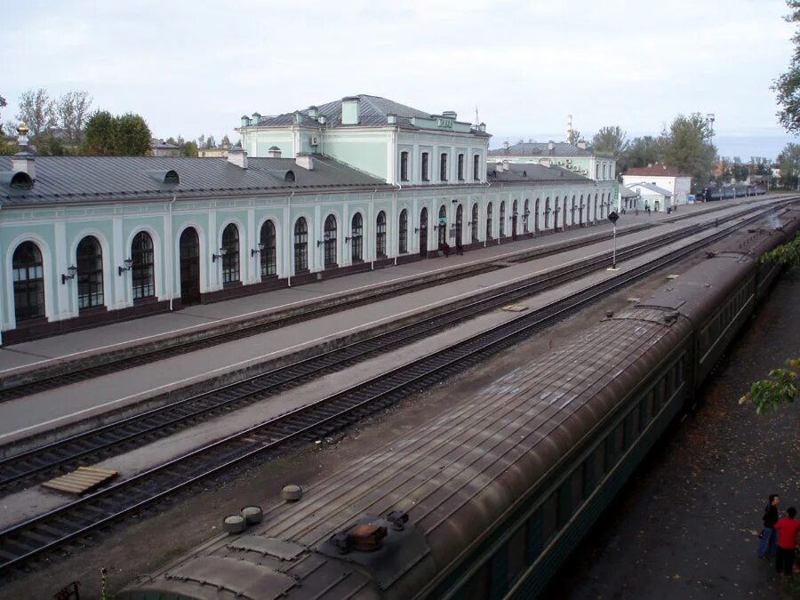 Псков вокзал фото Псковские Железные Дороги - Фотографии Олега Станкевича от 1 октября 2006 года