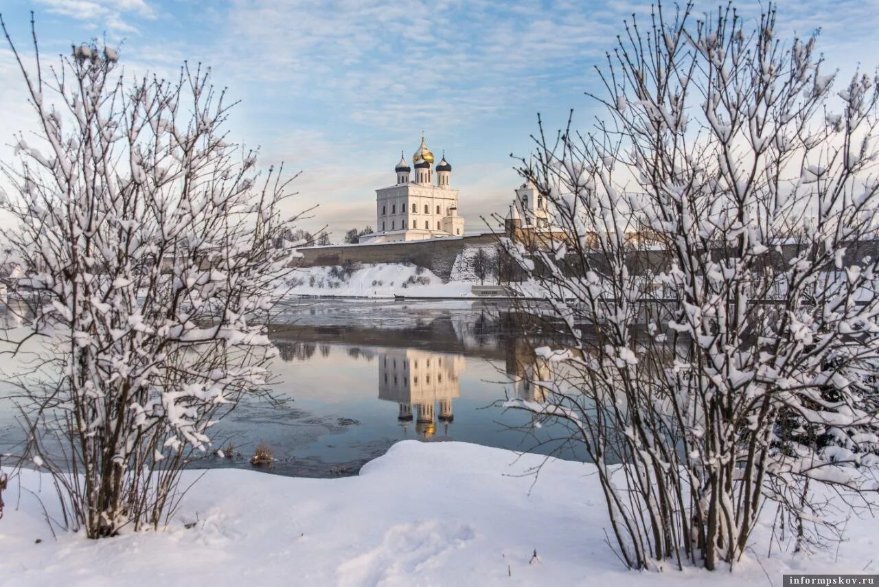 Псков зимой фото Весна придёт в Псковскую область в третьей декаде марта