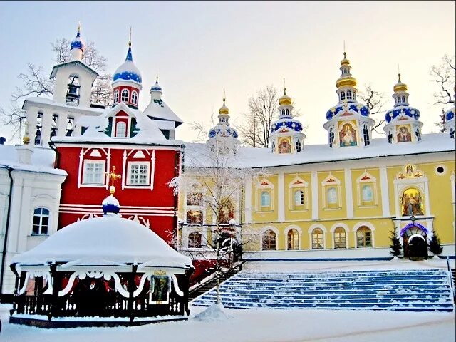 Псково печерский монастырь зимой фото Одноклассники