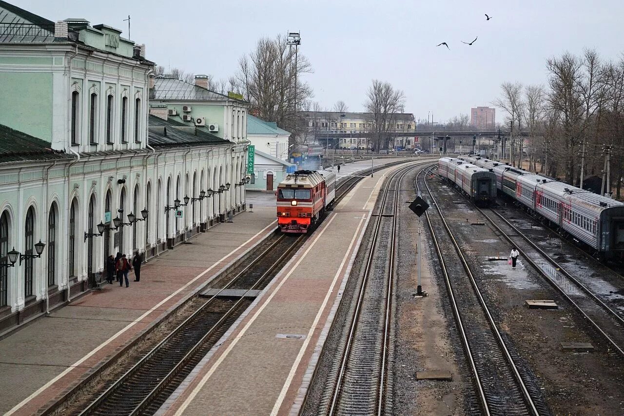 Псковский вокзал фото Псковские Железные Дороги - Фотографии Сергея Лопеса от 17 апреля 2013 года