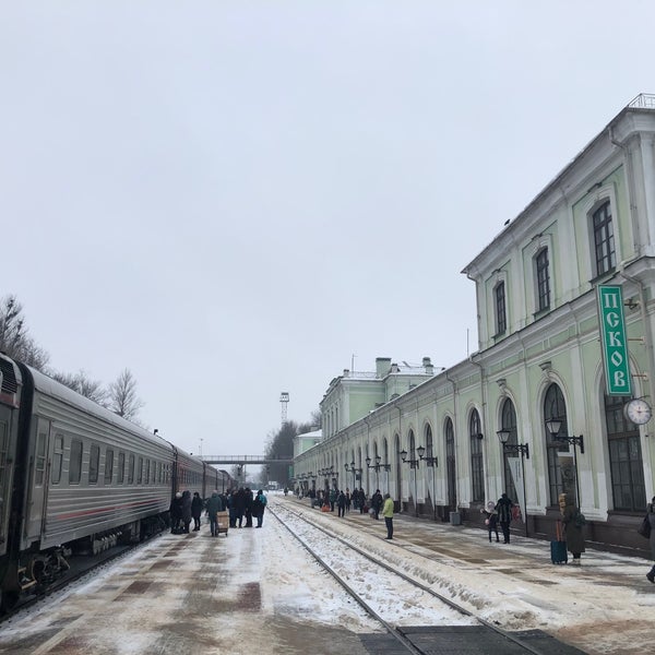 Псковский вокзал фото Photos at Железнодорожный вокзал Псков / Pskov Railway Station - Rail Station in