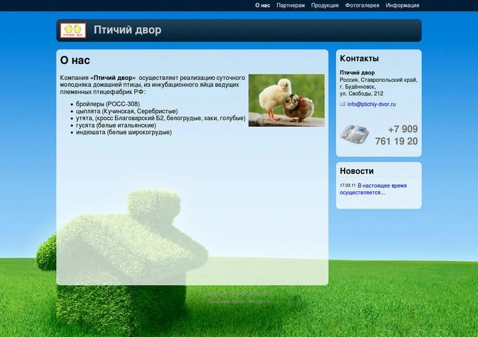 Птичий двор ул водников 7 буденновск фото Птичий двор Создание сайтов в Ростове-на-Дону, от одностраничного до корпоративн