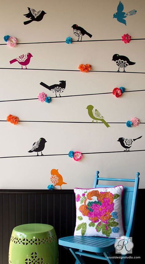 Птичка декор своими руками 10 популярных идей на тему "wall birds decor" для вдохновения