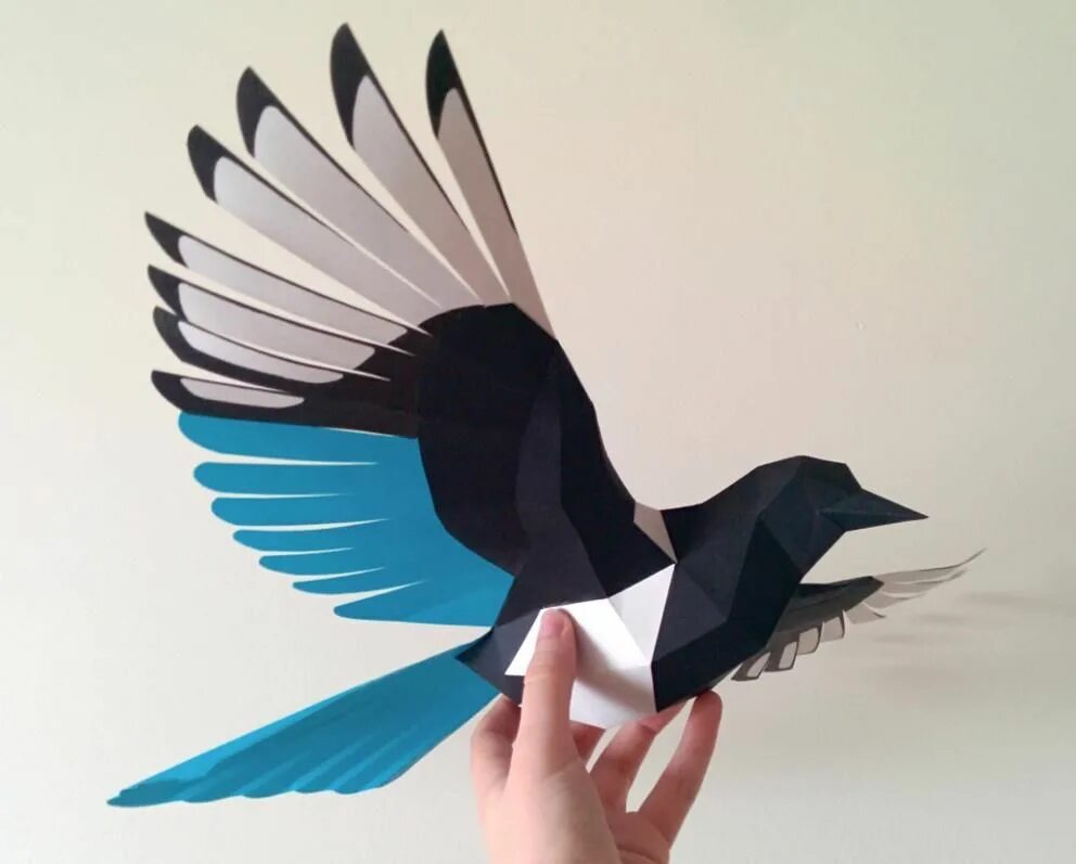 Птичка из бумаги фото bird.papercraft%3Bvia.papermau.001.JPG 992 × 797 píxeles Paper models, Paper bir