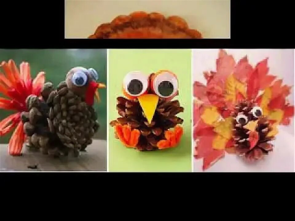 Птичка из шишек поделка пошагово с фото Best turkey craft ideas - YouTube