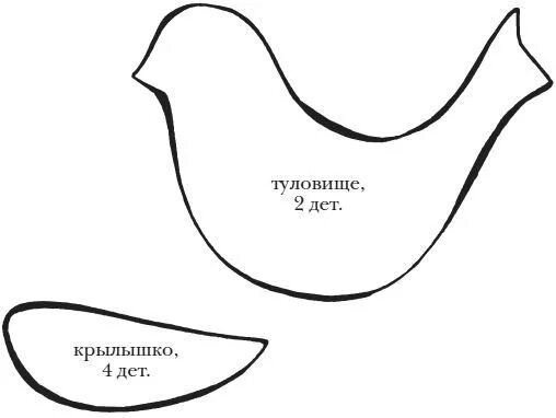 Птичка своими руками выкройка Татьяна Ивановская - Шьем мягкие игрушки, подушки и кресла-мешки - стр 5 Christm