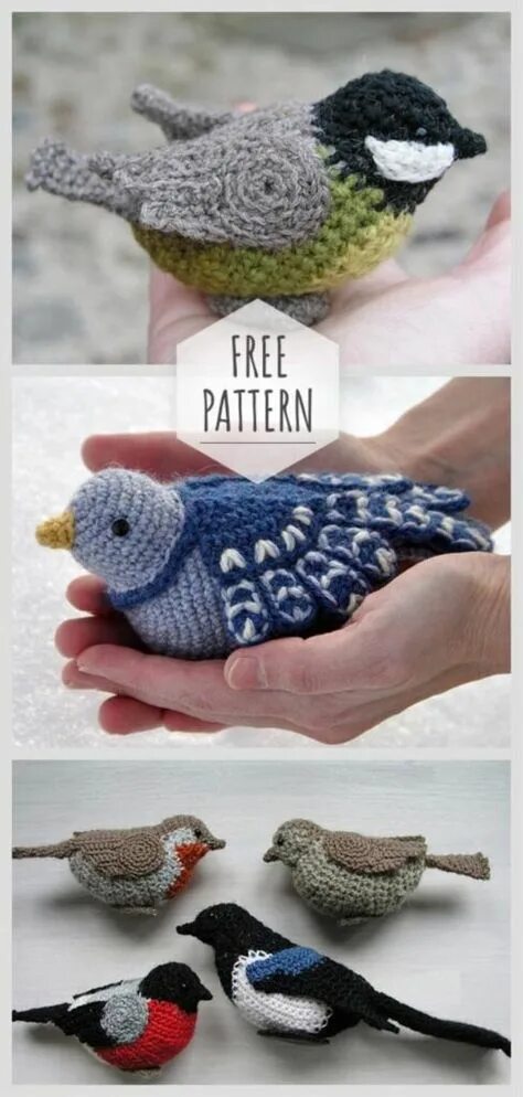 Птички связанные крючком схемы 10 популярных идей на тему "bird crochet pattern free" для вдохновения