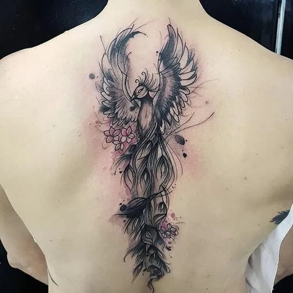 Птица феникс фото тату для девушек Beautiful and Awesome Phoenix tattoo Designs for Woman Phoenix Tattoo Ideas Insp